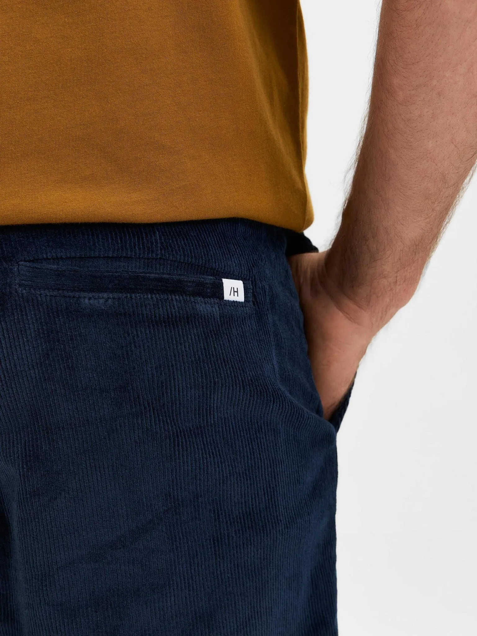 Ανδρικό παντελόνι κοτλέ SLHSLIMTAPE-REPTON 172 CORD PANTS 16080547 | 16080547