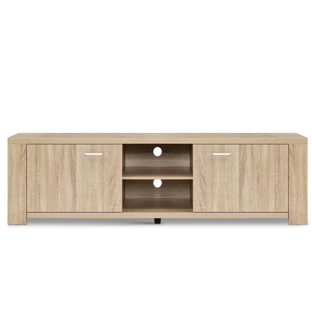 160cm Oak TV Cabinet Entertainment Unit, Dual Cabinets - Artiss