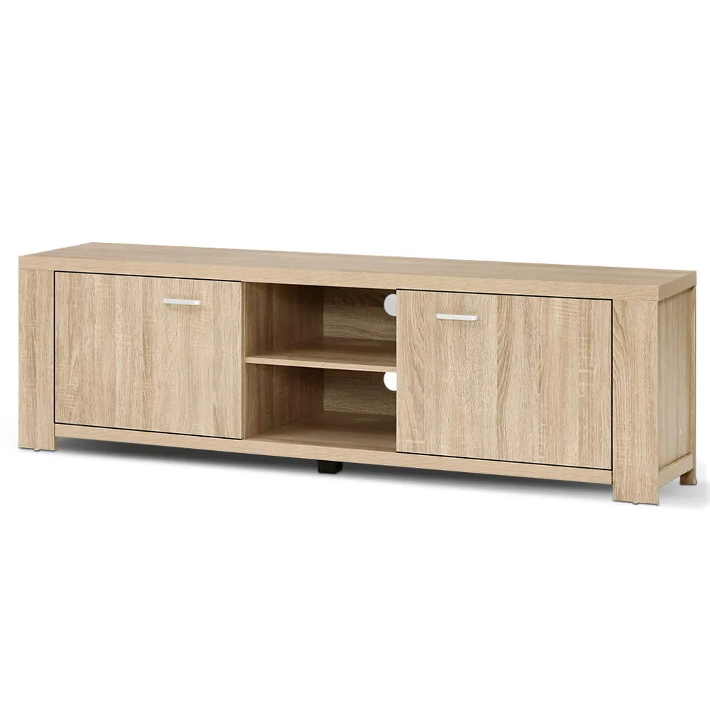 160cm Oak TV Cabinet Entertainment Unit, Dual Cabinets - Artiss