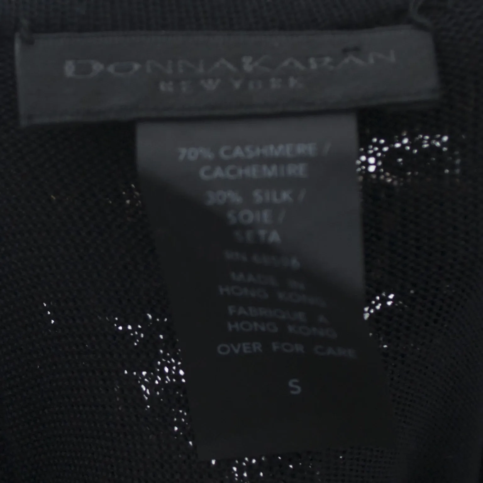 1990s Donna Karan 2pc Black Evening Dress & Cardigan Cashmere & Silk w/ Sequins