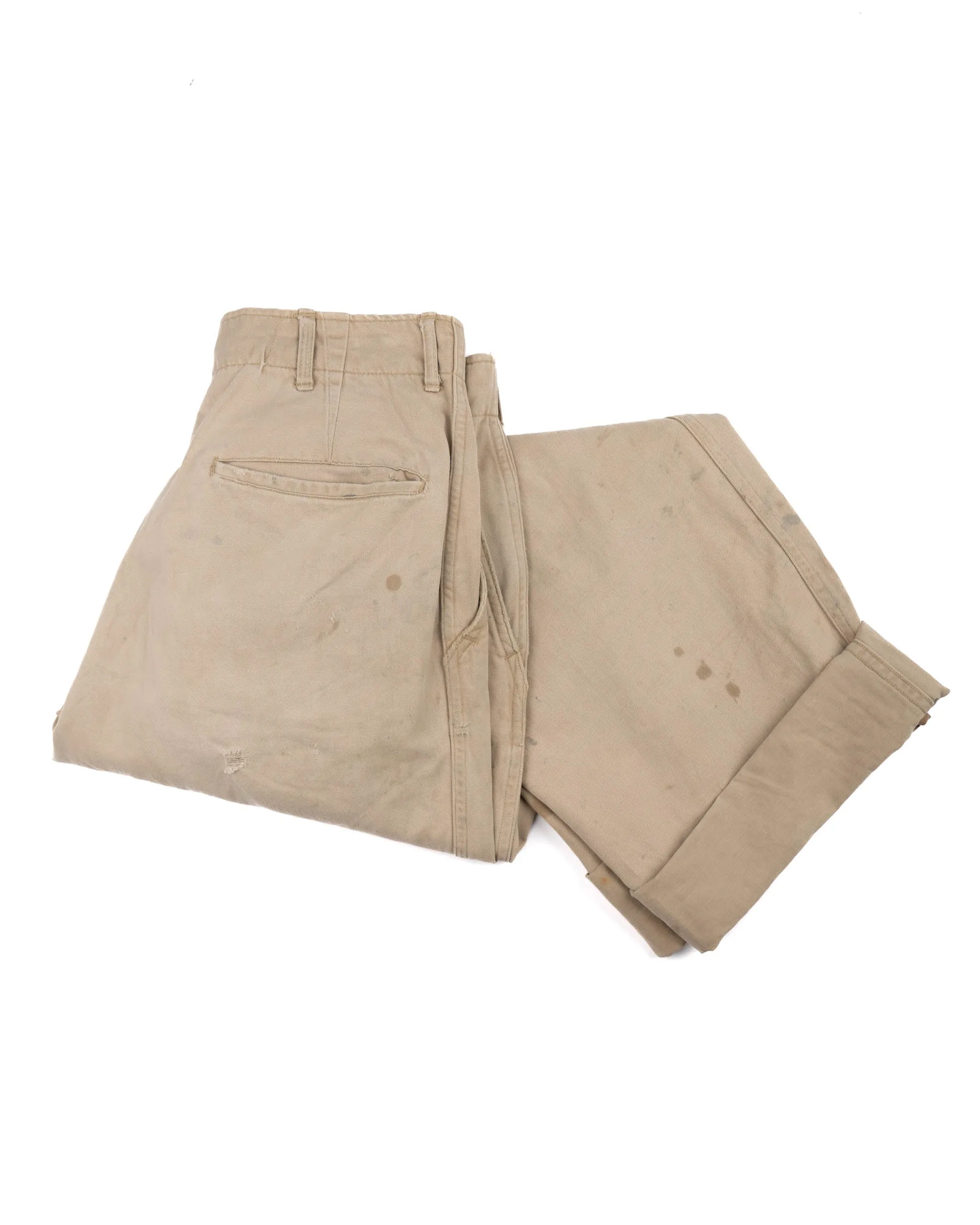 50’s Thrashed Officer Chinos - 27.5” x 30”
