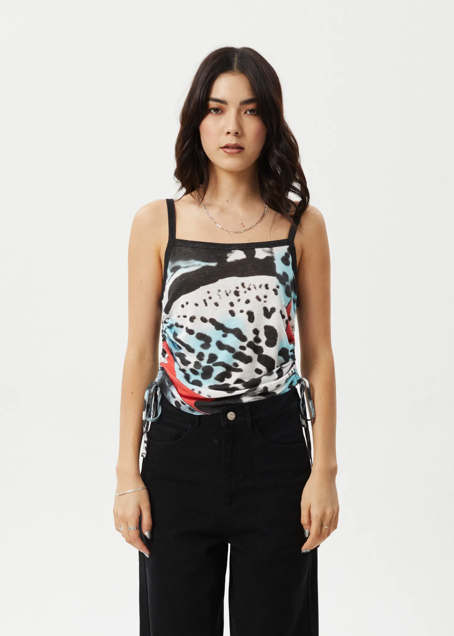 AFENDS Womens Dossy - Sheer Cami - Black