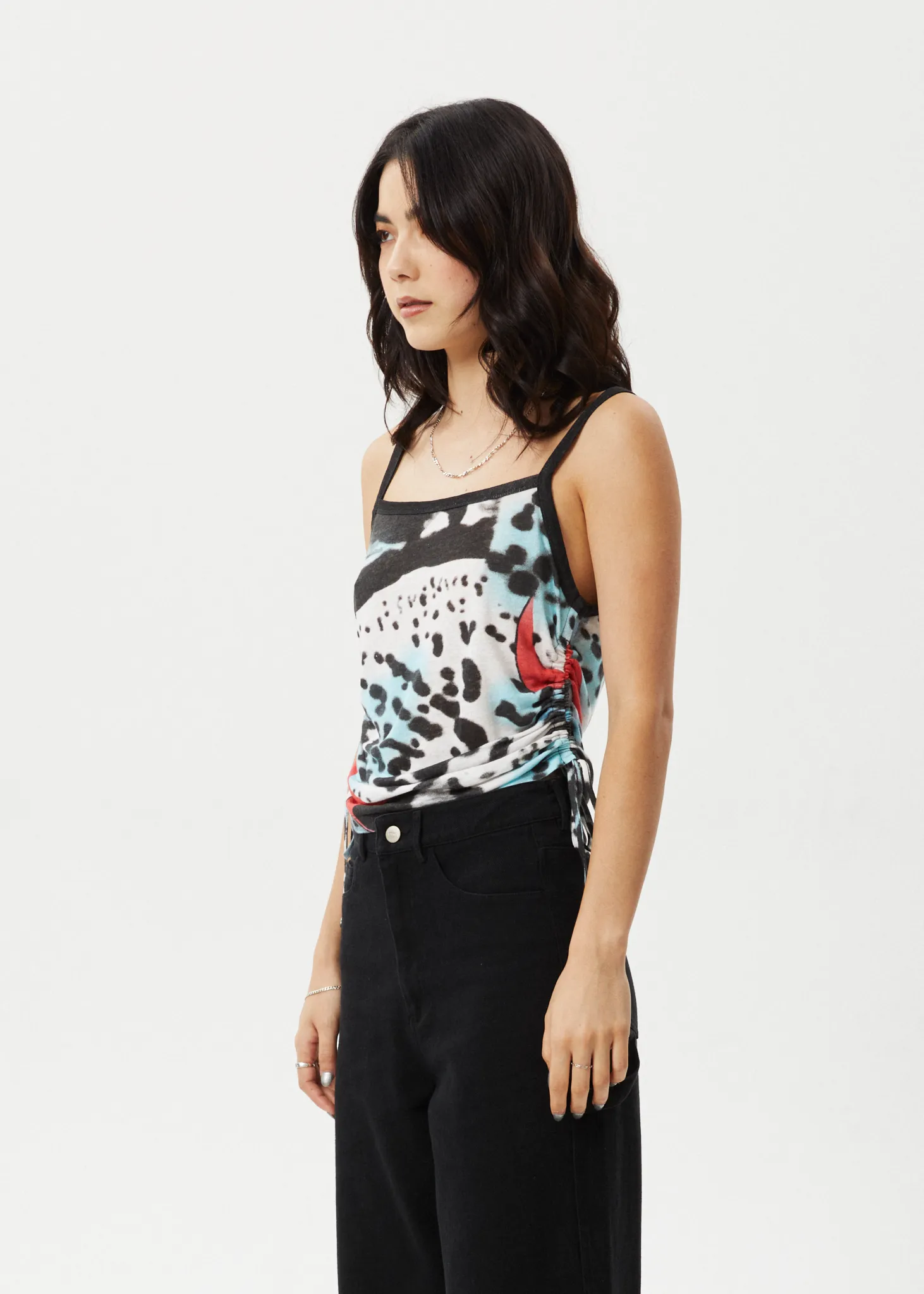 AFENDS Womens Dossy - Sheer Cami - Black