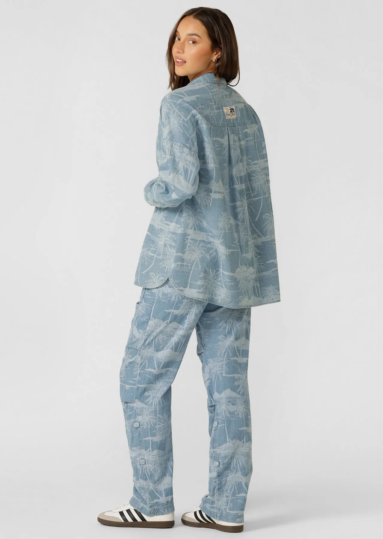 Aloha Button Up Shirt  | Aloha Blues Print