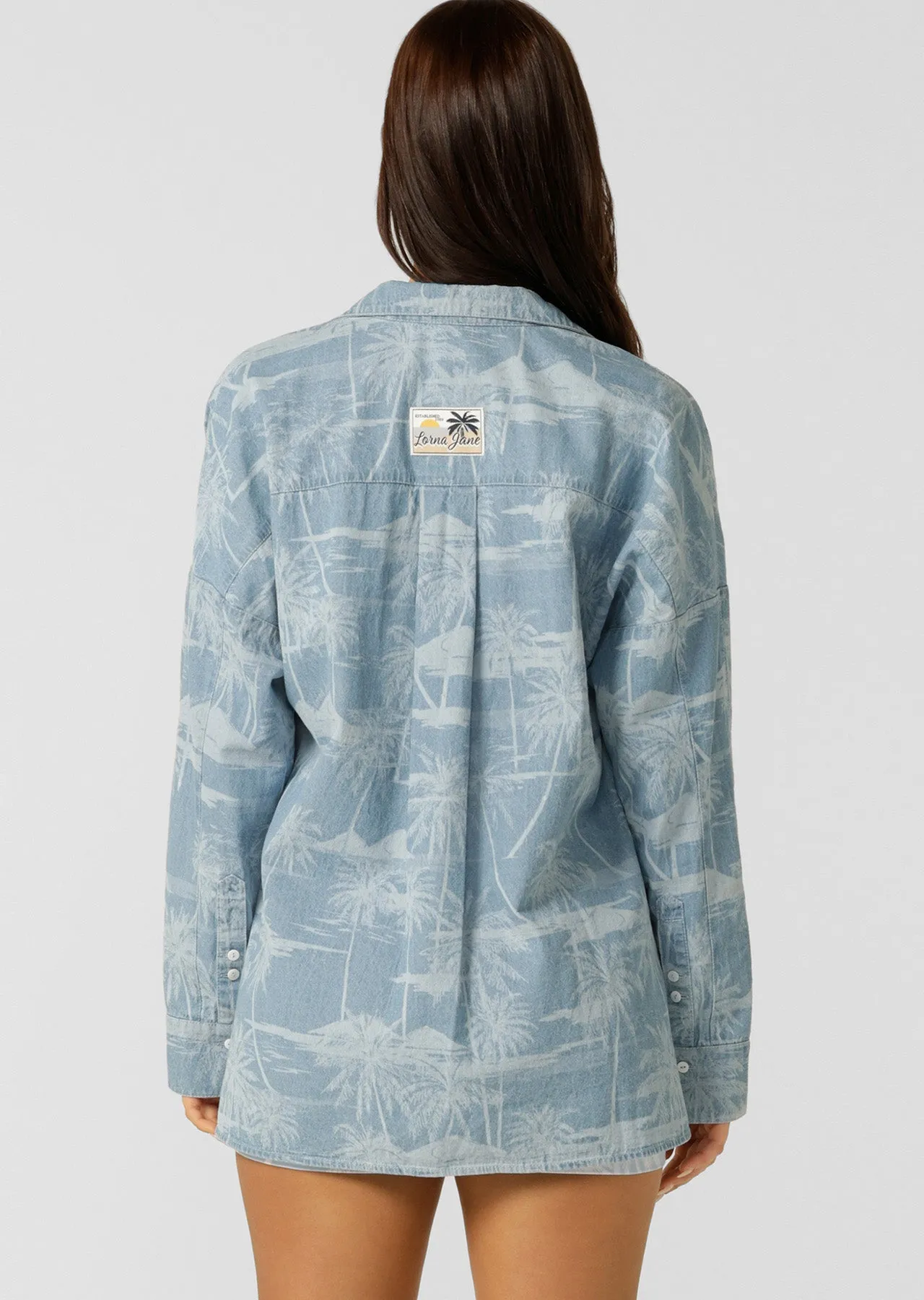 Aloha Button Up Shirt  | Aloha Blues Print