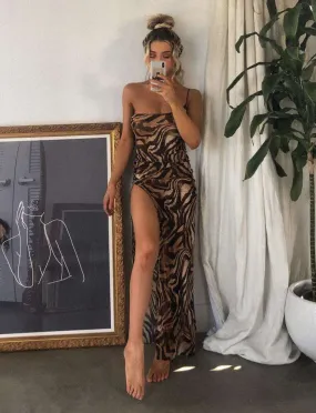 Audra Maxi Dress - Zebra