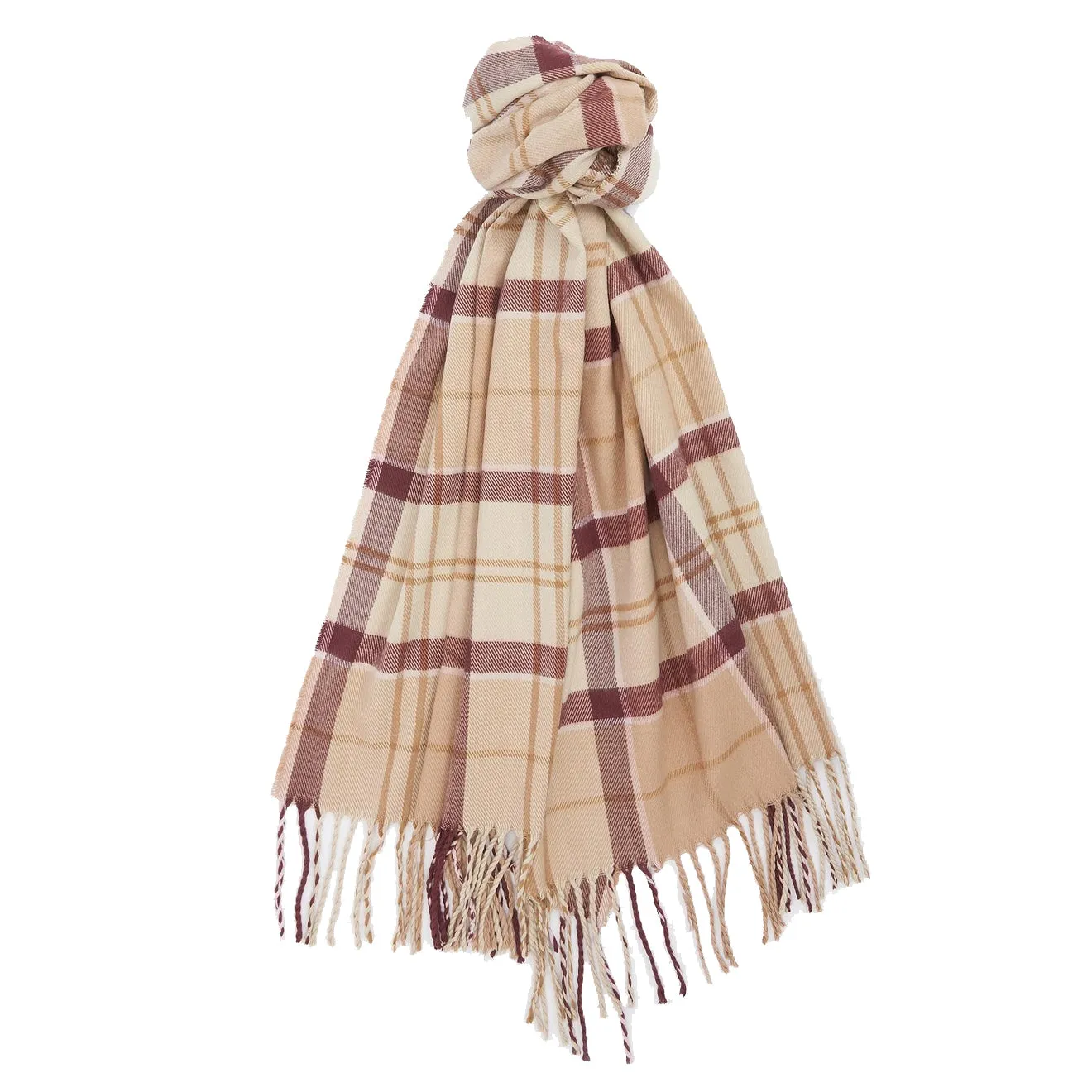 Barbour Dover Beanie & Hailes Scarf Gift Set Muted Cabernet