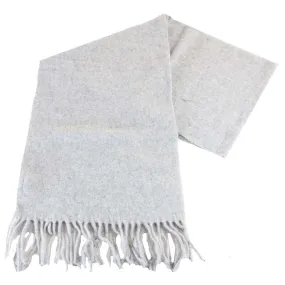 Bassin and Brown Southall Plain Wool Scarf - Grey
