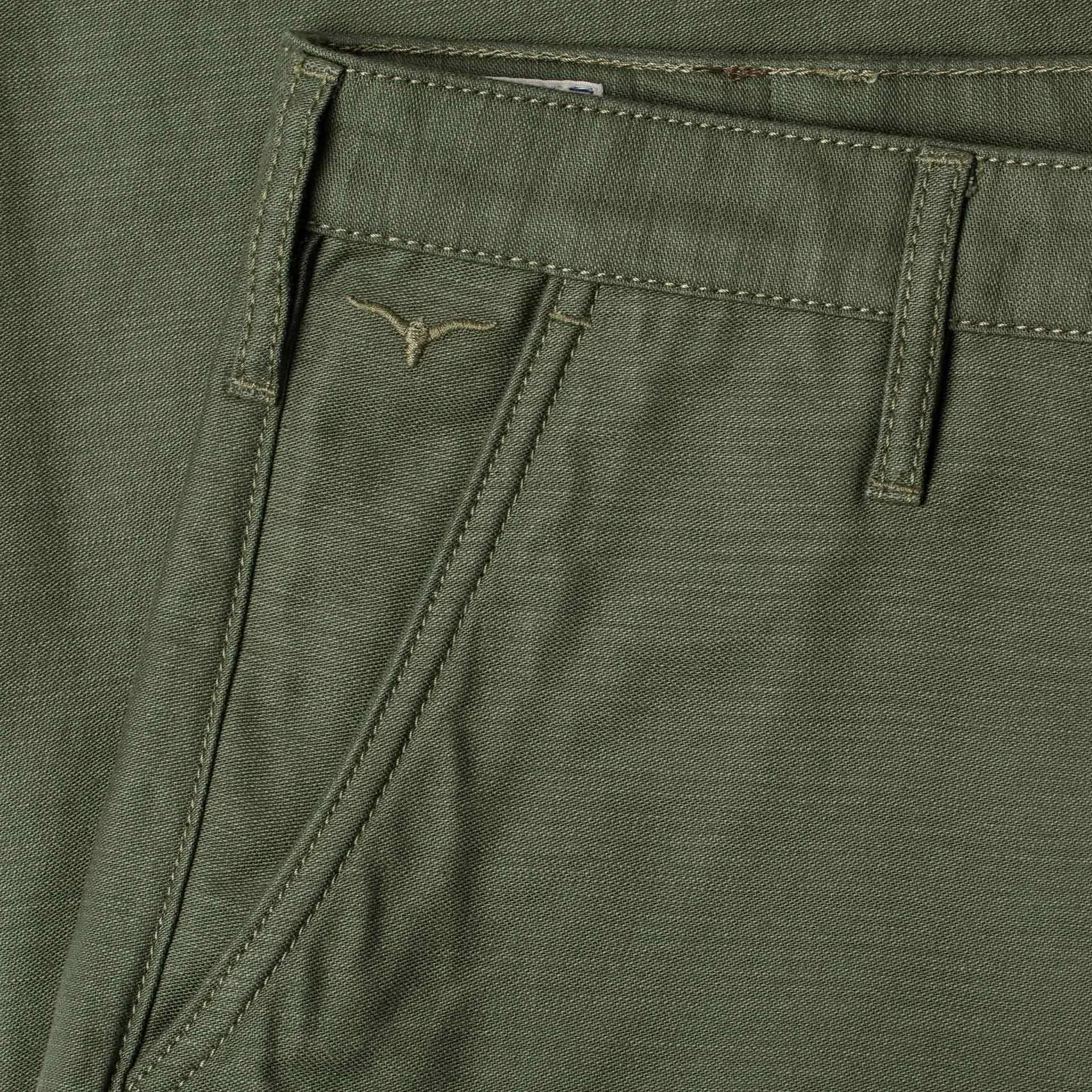 BC-03 STRAIGHT CHINO 10 oz. army green military twill [CORE]