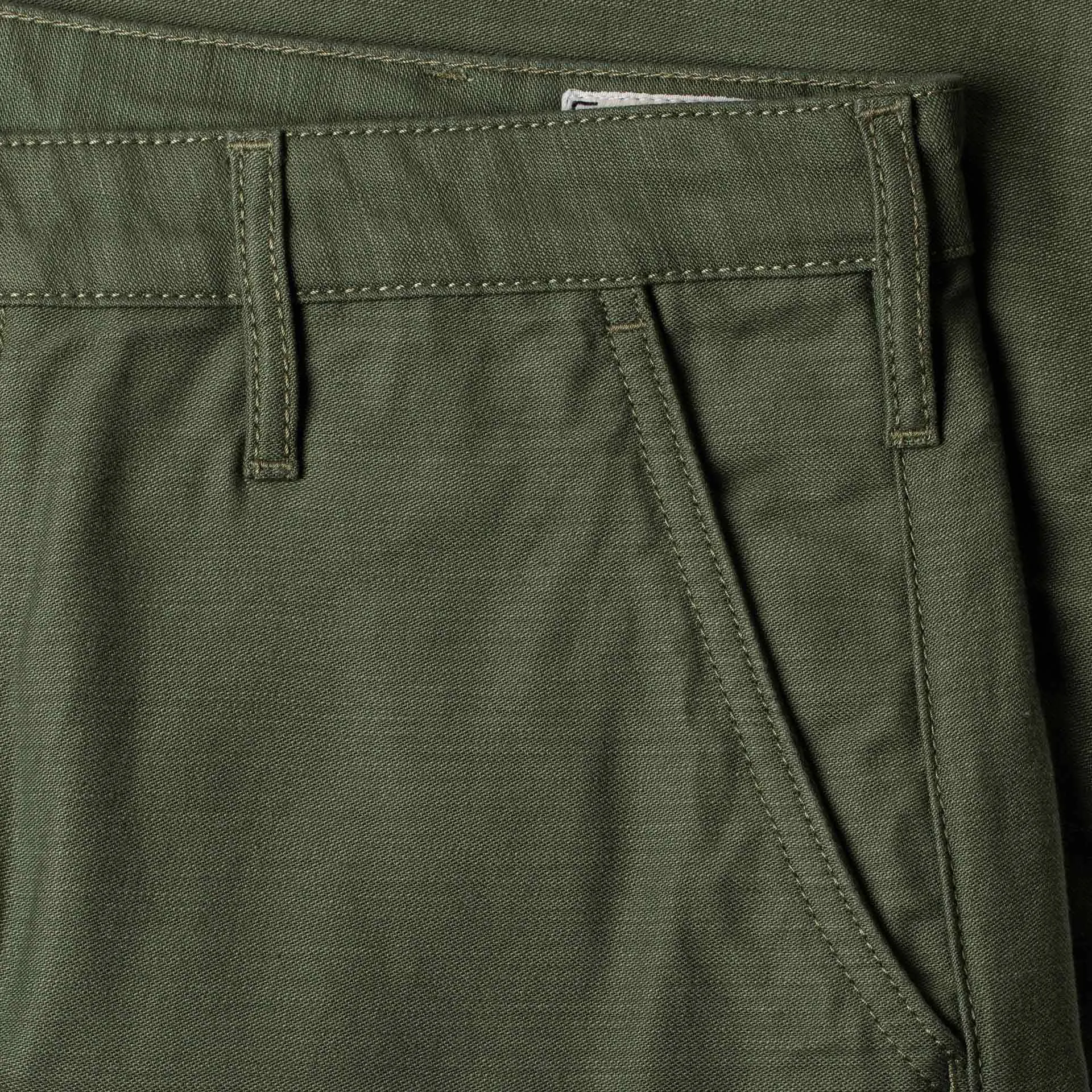 BC-03 STRAIGHT CHINO 10 oz. army green military twill [CORE]