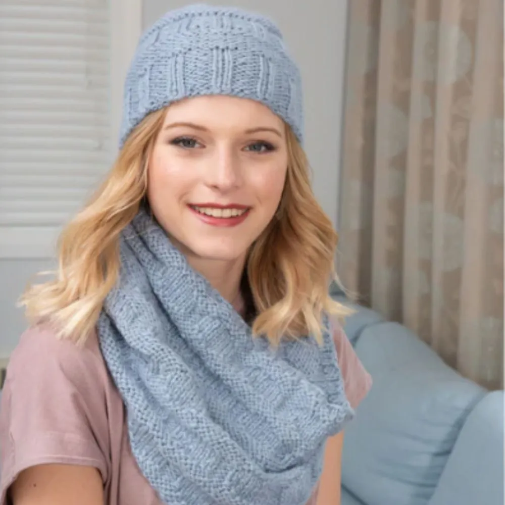 Beanie & Cowl Knitting Pattern (N1594)