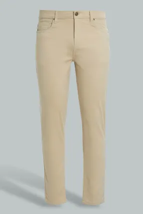 Beige Chino Trouser For Men