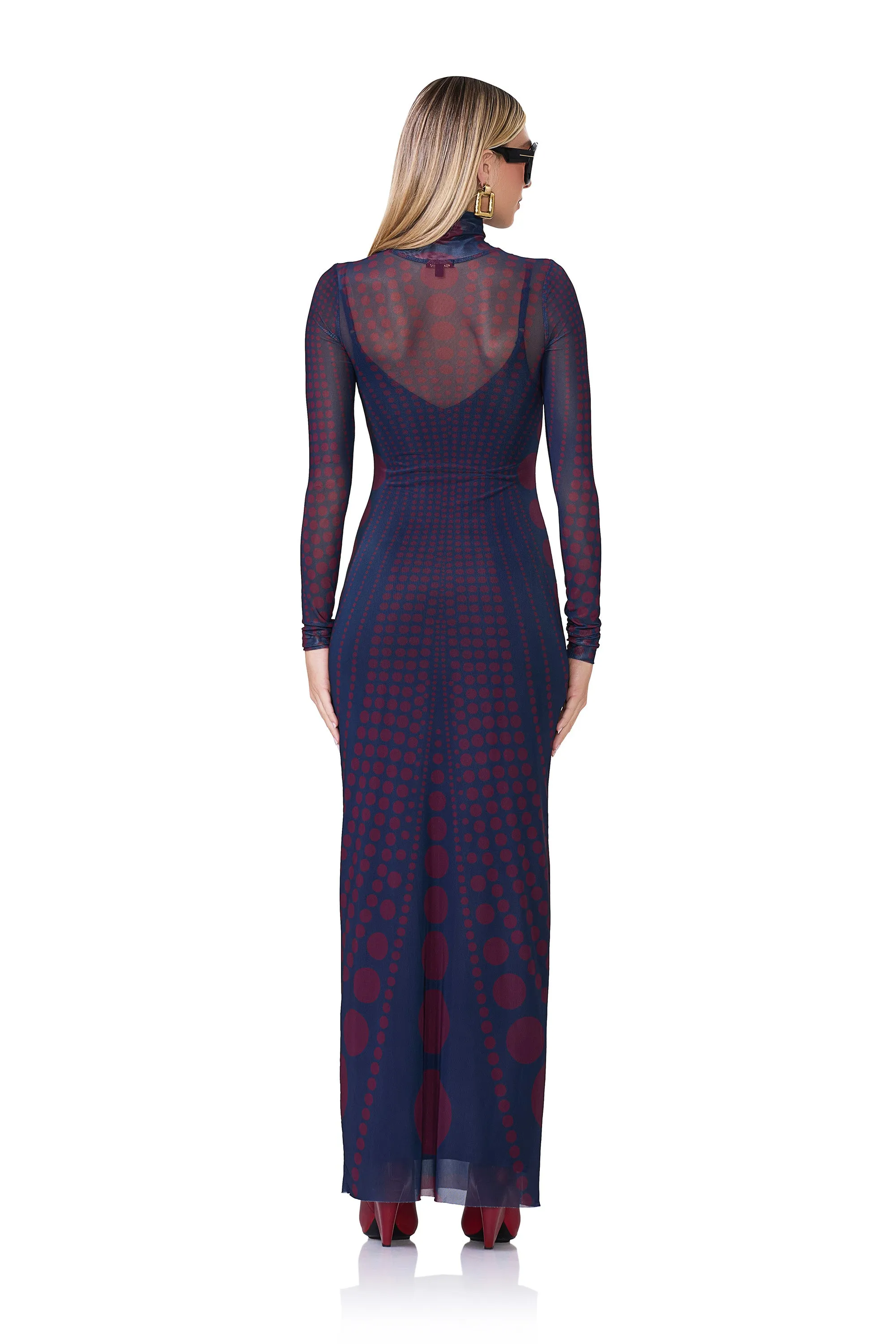 Billie Dress - Navy Illusion