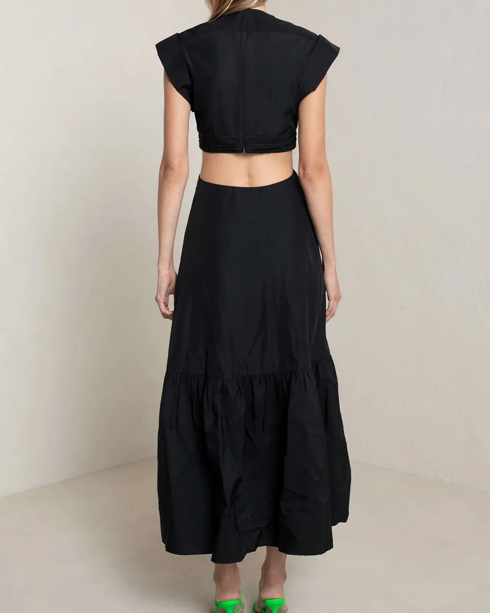 Black Alexandria Cutout Maxi Dress