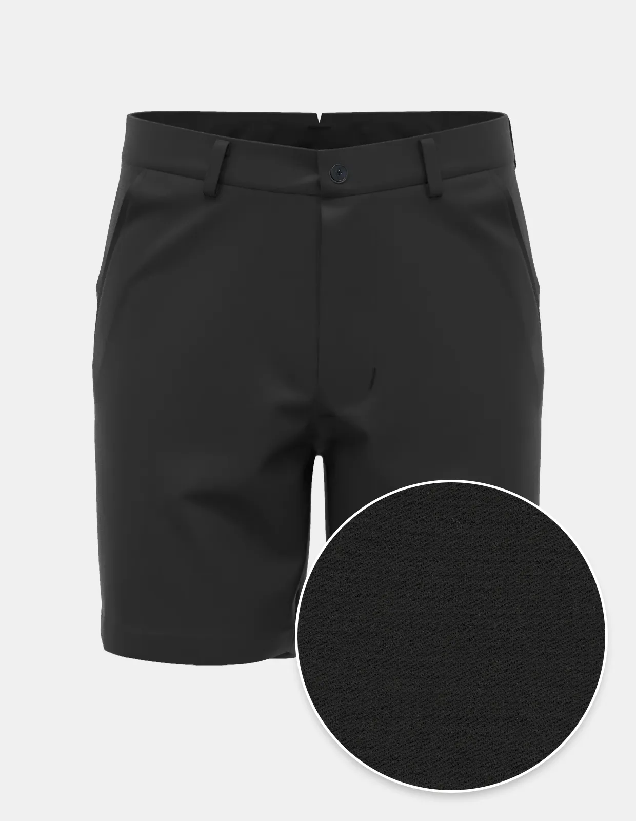 Black Cotton Stretch | Short