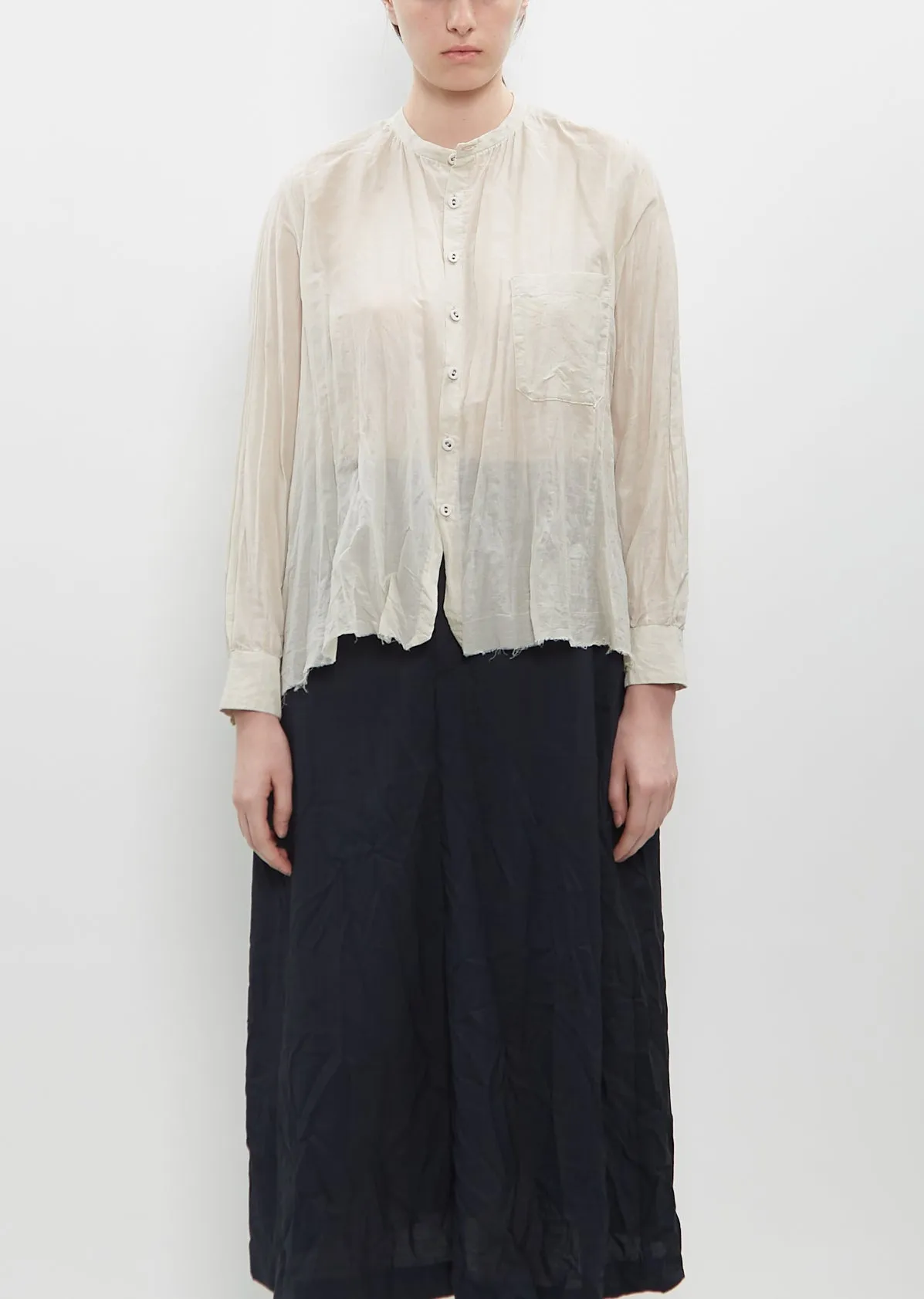 Botanical Dye Blouse with Front Pocket