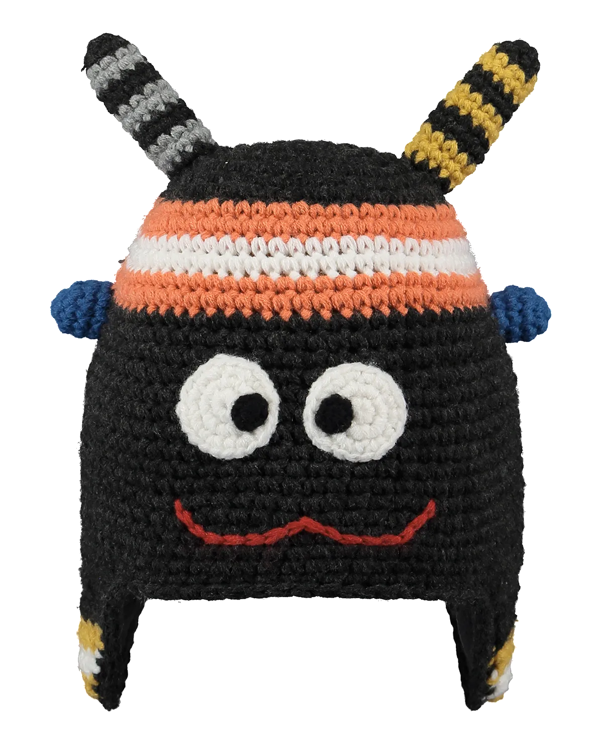 Boys Monster Beanie in Orange