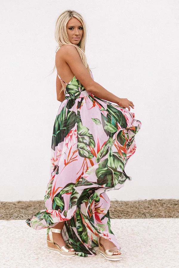 Cabo Crushin' Floral Maxi Dress in Light Orchid