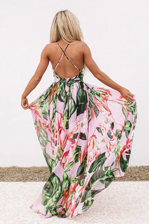 Cabo Crushin' Floral Maxi Dress in Light Orchid
