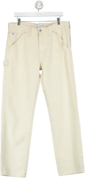 Calvin Klein Jeans White Carpenter Trousers W31