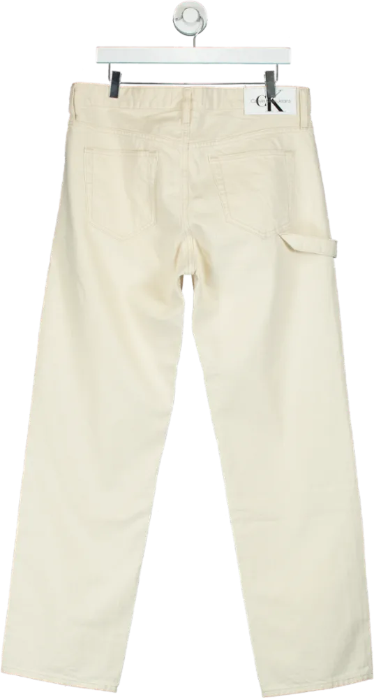 Calvin Klein Jeans White Carpenter Trousers W31
