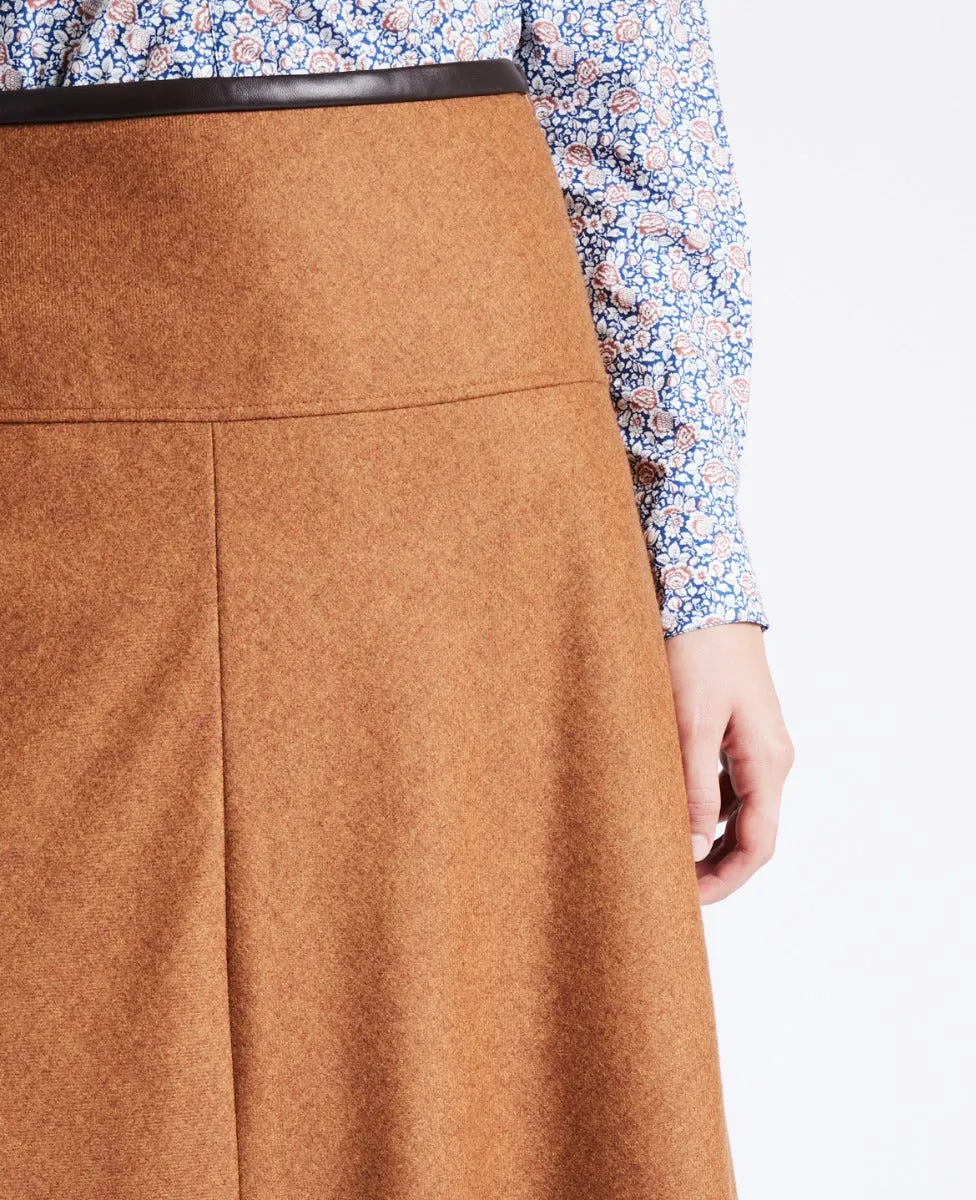 Cashmere Blend Tweed Skirt