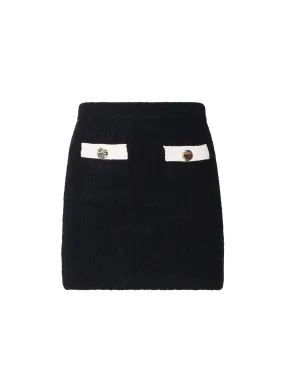 Cashmere Mini Skirt with Pockets
