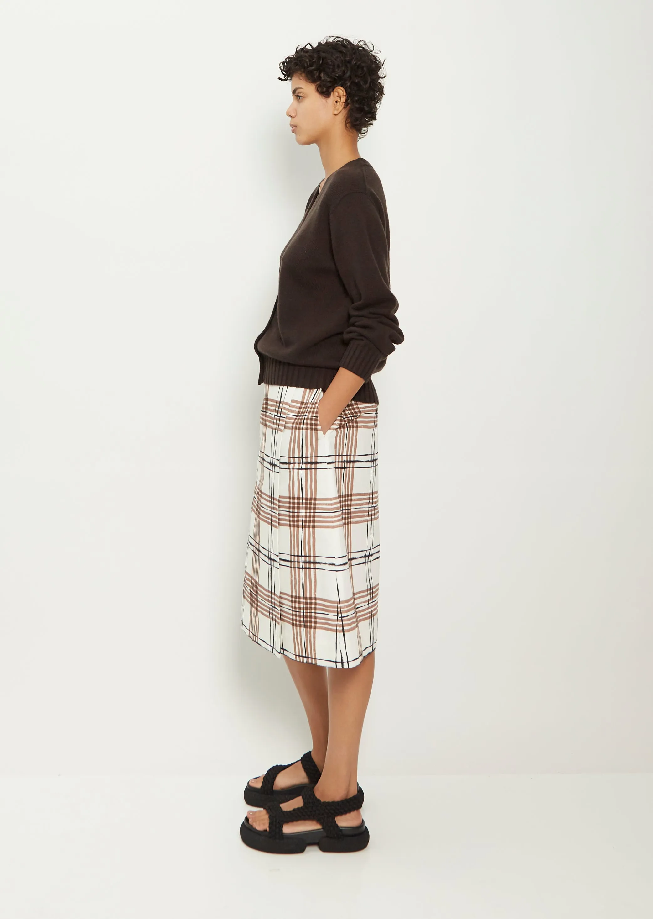 Cashmere Seamless V Neck Cardigan