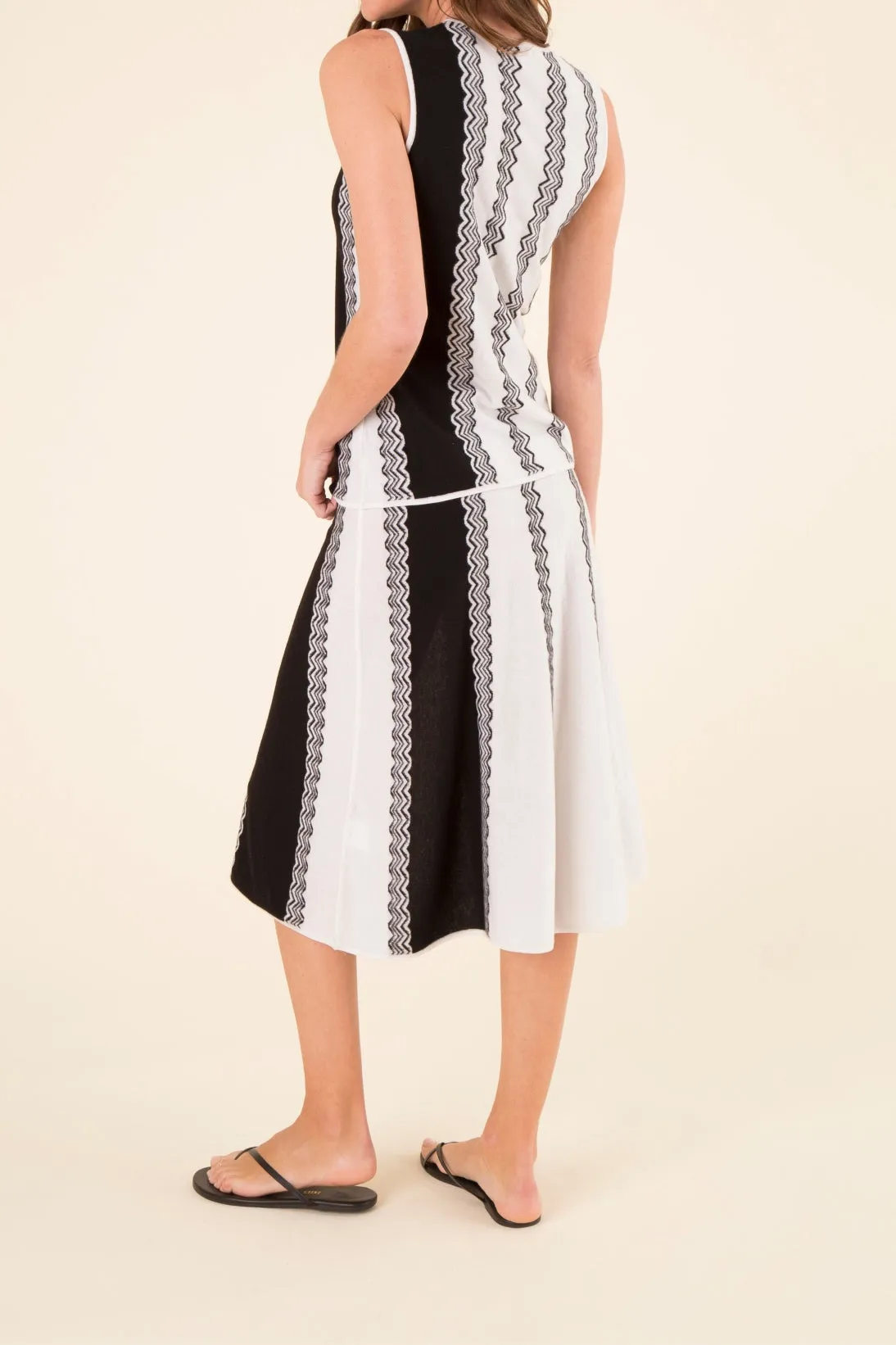 CASHMERE WAVE JACQUARD SHELL