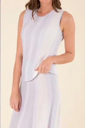 CASHMERE WAVE JACQUARD SHELL