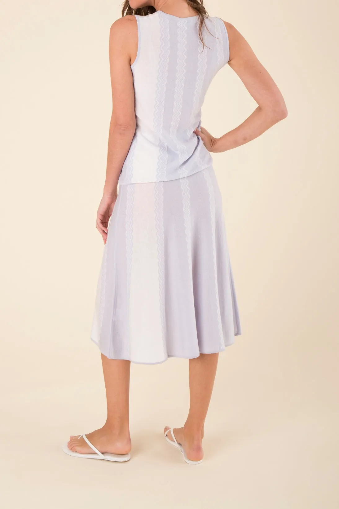 CASHMERE WAVE JACQUARD SHELL