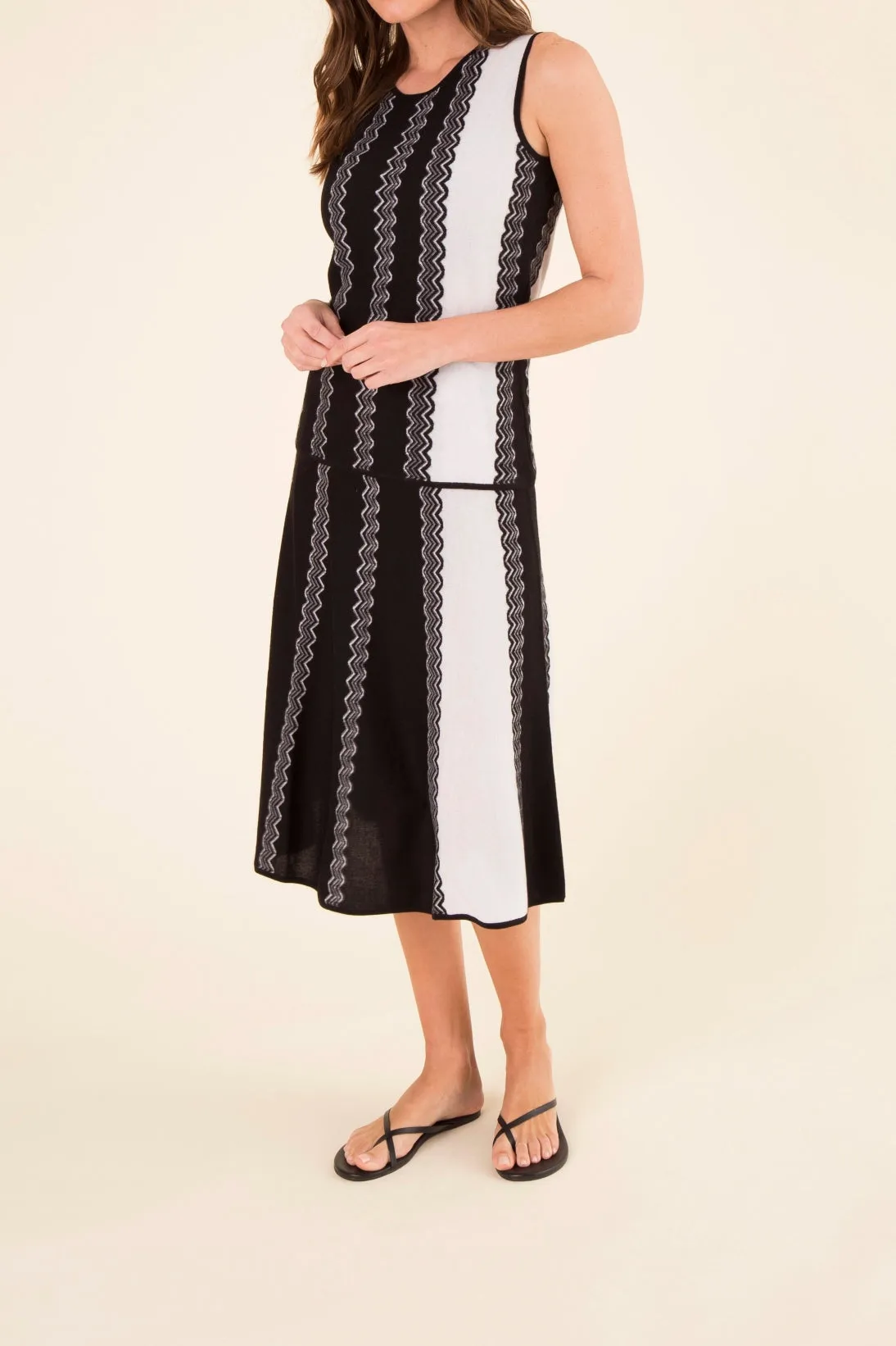CASHMERE WAVE JACQUARD SHELL
