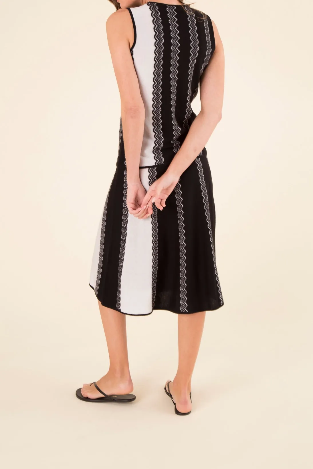 CASHMERE WAVE JACQUARD SHELL