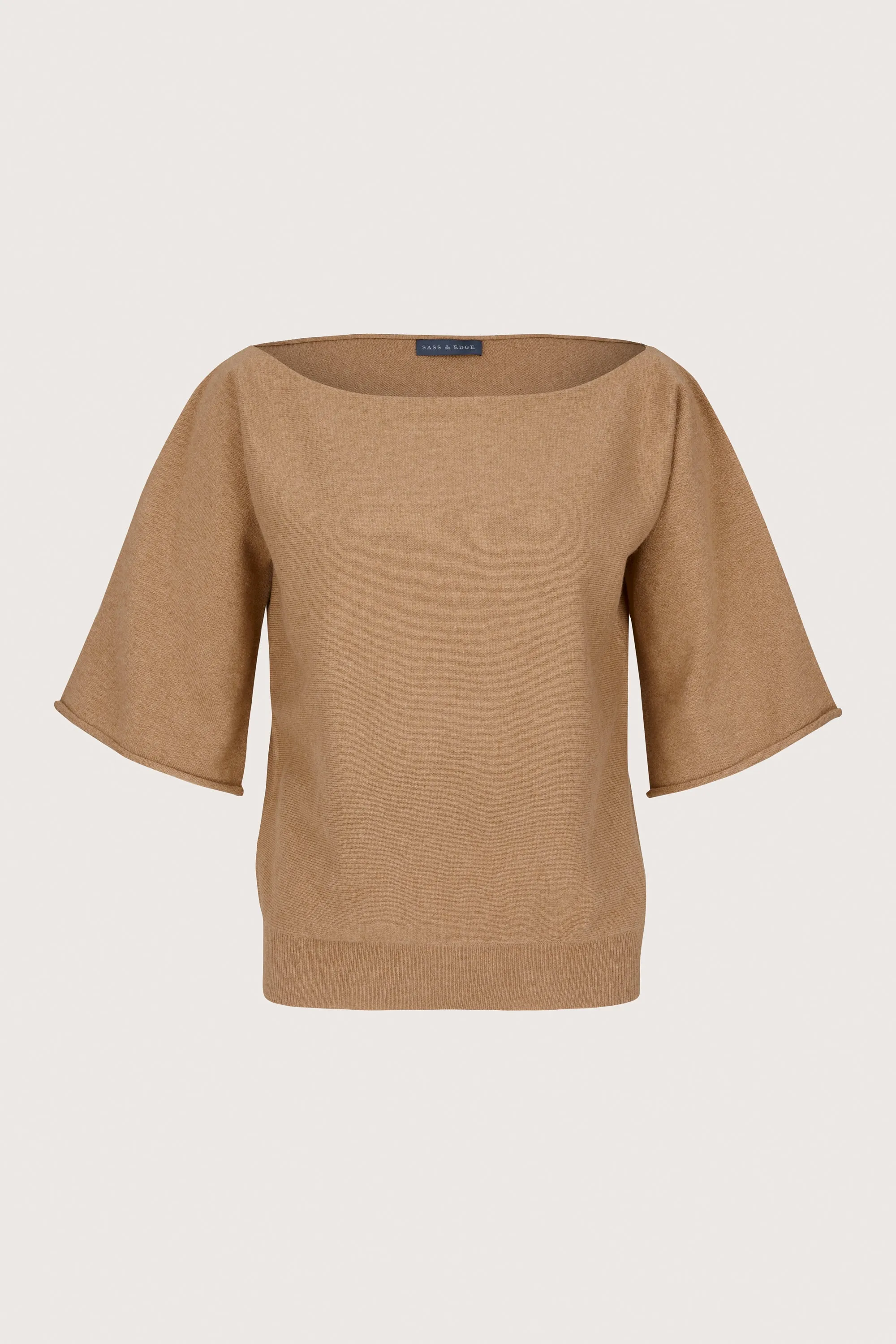 Chantelle Boat Neck Cashmere Raffia
