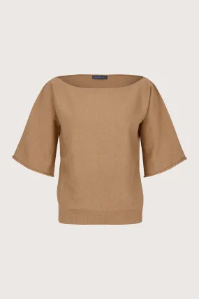 Chantelle Boat Neck Cashmere Raffia