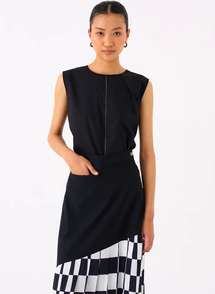 Checkered Skirt Set