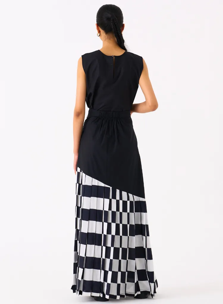 Checkered Skirt Set