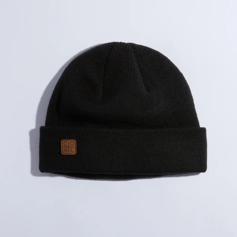 Coal The Harbor Rib Knit Fisherman Beanie - Black