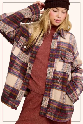Cocoa Plaid Shacket