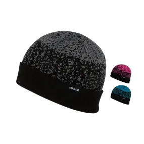 Cuglog K042 Three Tone Digital Gradient Cuffed Knit Beanies Hats Winter Ski Skull Caps