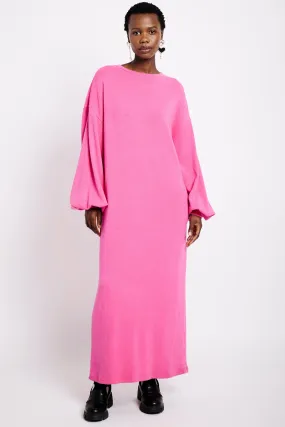 Cut and Sew Maxi Dress in Pink