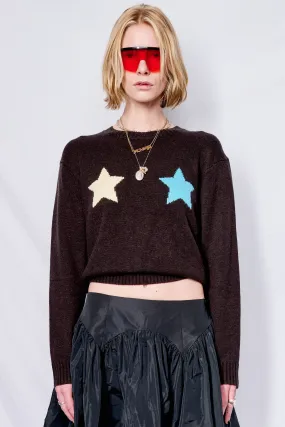 Dark Brown Trois Sweater