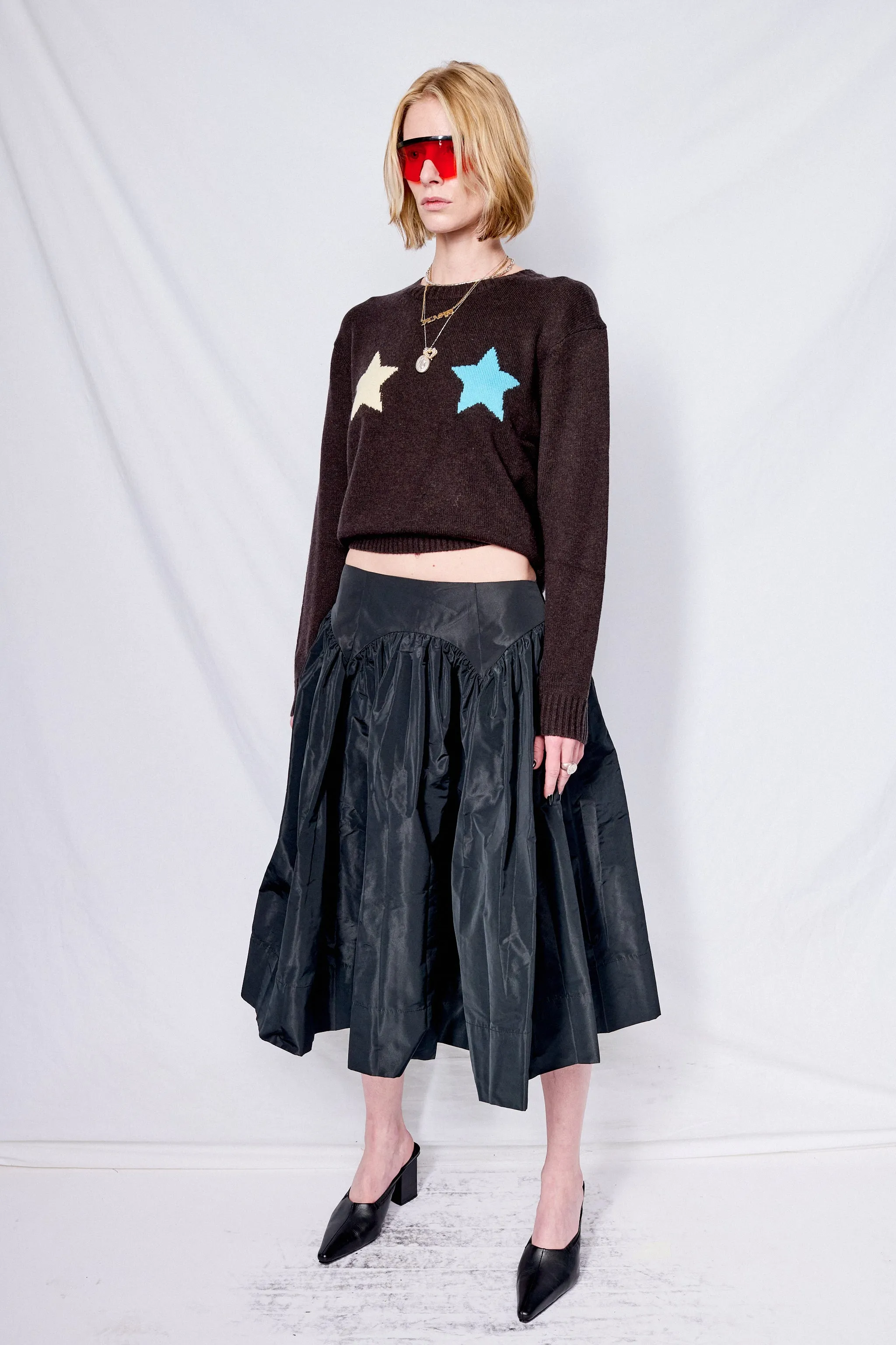 Dark Brown Trois Sweater