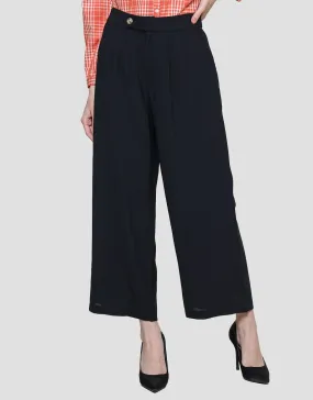 Details Celana Panjang Wide Cullote Overloop Wanita