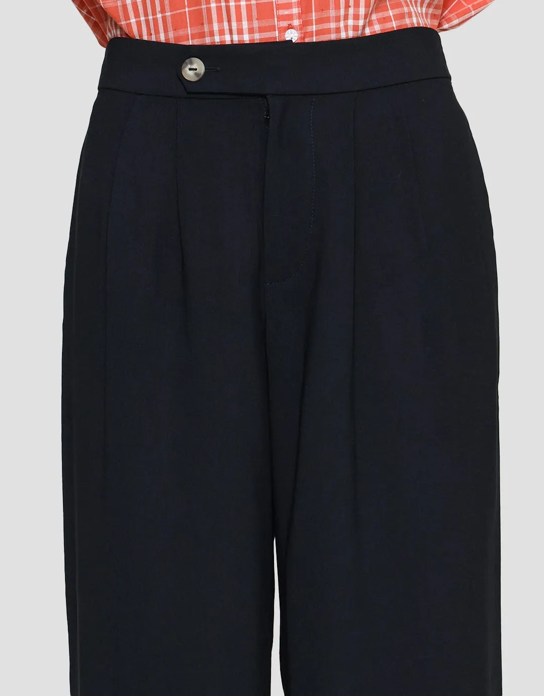 Details Celana Panjang Wide Cullote Overloop Wanita