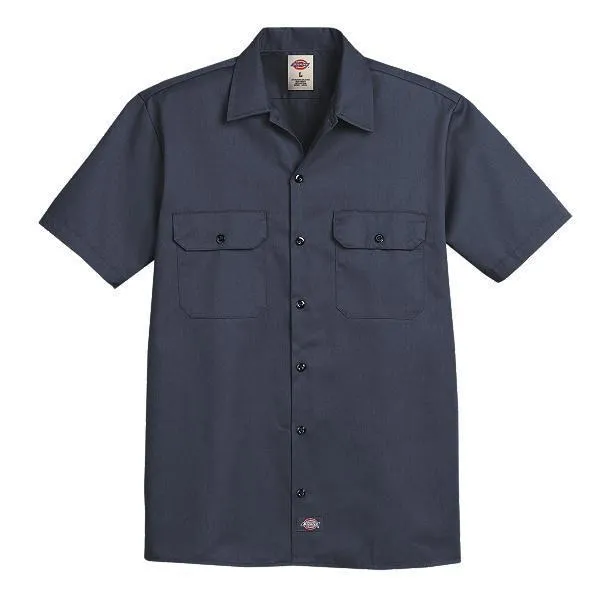 Dickies Short Sleeve Twill Work Shirt Dark Navy