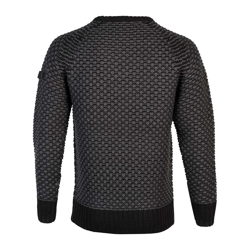 Dissident Jago raglan textured jumper in grey