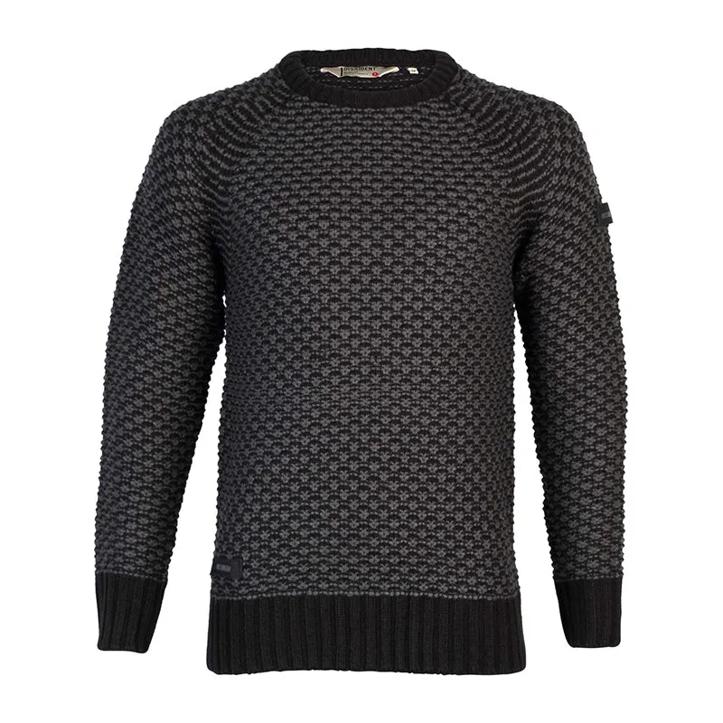 Dissident Jago raglan textured jumper in grey