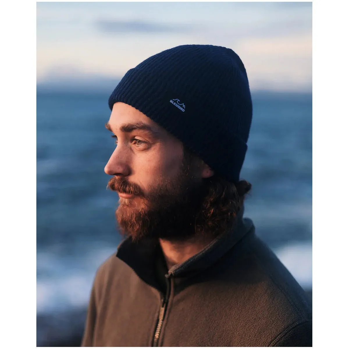 Elements Recycled Beanie - Azure Blue