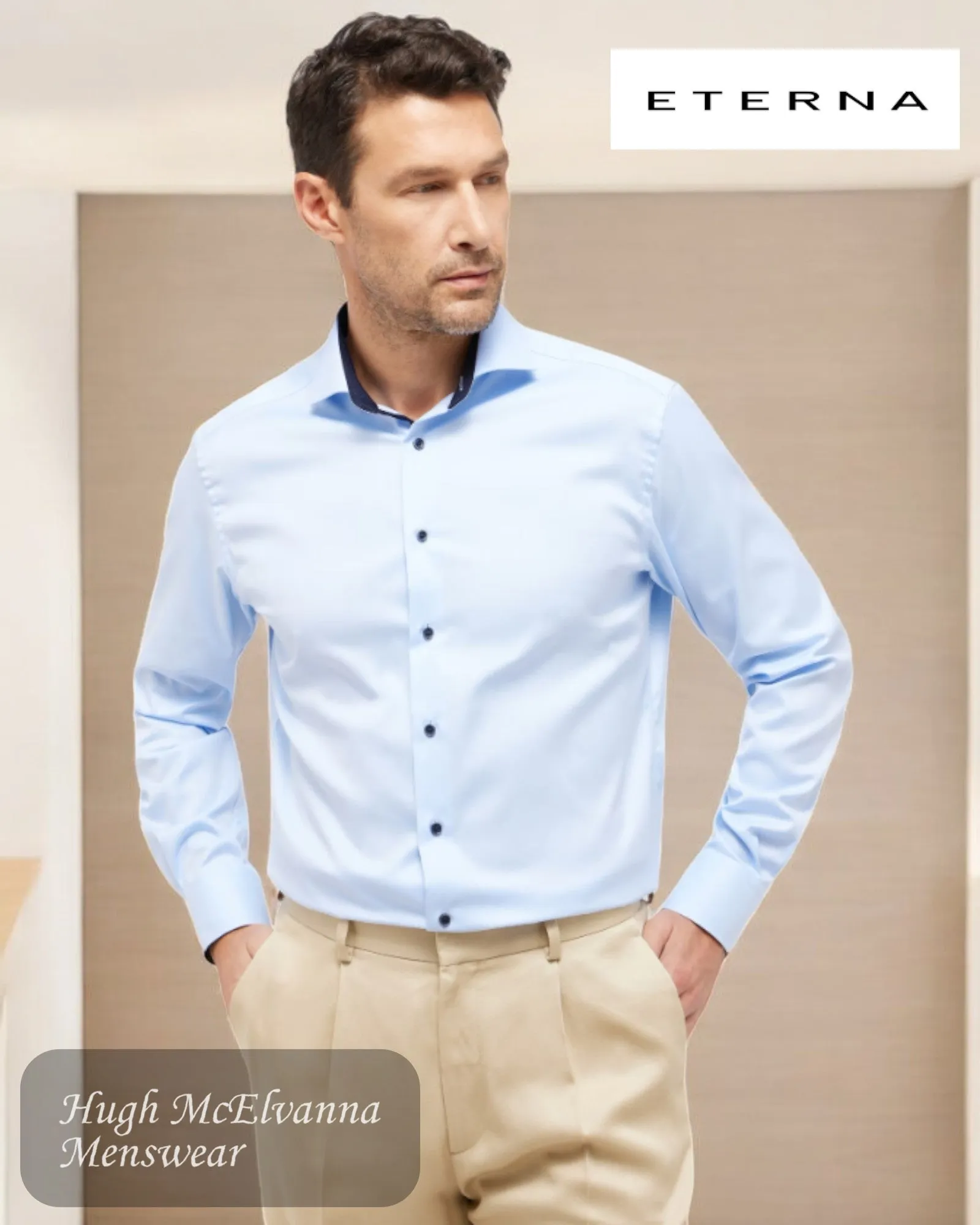 ETERNA MODERN Fit Cover Shirt - 8819 10 X15V